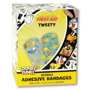 Tweety Flowers Character Bandages