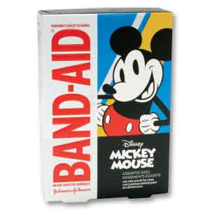 Mickey Mouse Band-Aid Bandages