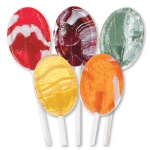 Dr. John's Candies Sugarless Creme Swirl Lollipops