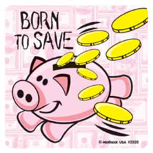 Piggy Bank Buddies Asst. Stickers