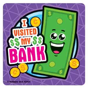 I Visited My Bank Asst. Banking Stickers