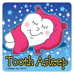 Tooth Asleep Asst. Dental Stickers