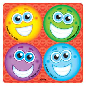 Smiley Face MiniBadges™ Stickers