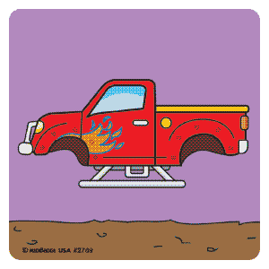 Monster Truck Make-A-Sticker Asst.