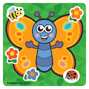 Butterfly Make-A-Sticker Asst.