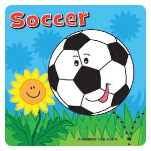 Sport Ball Action Asst. Stickers
