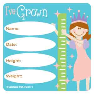 I've Grown - Girls Asst. Stickers
