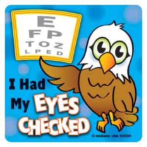 Eyes Checked-Eagle Stickers