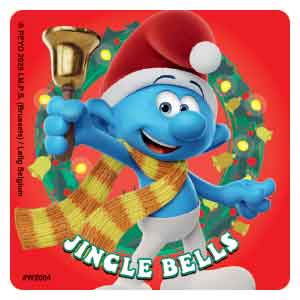 Smurfy Christmas Stickers