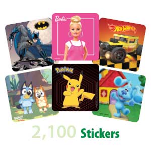 Character Licensed Sticker Sampler