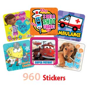Jumbo Medical Stickers Sampler