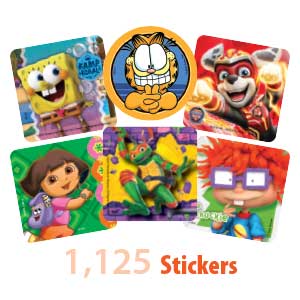 Nickelodeon Character Sticker Sampler Stickers