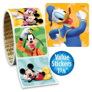 Mickey Mouse Clubhouse Value Stickers - Roll