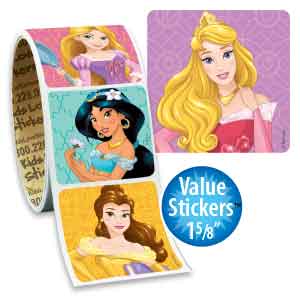 Disney Princesses Value Stickers - Roll