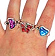 Glitter Shape Rings Toy Jewelry