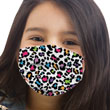 Leopard Camo & Rainbow Skin Kids Face Masks (6-Pack)