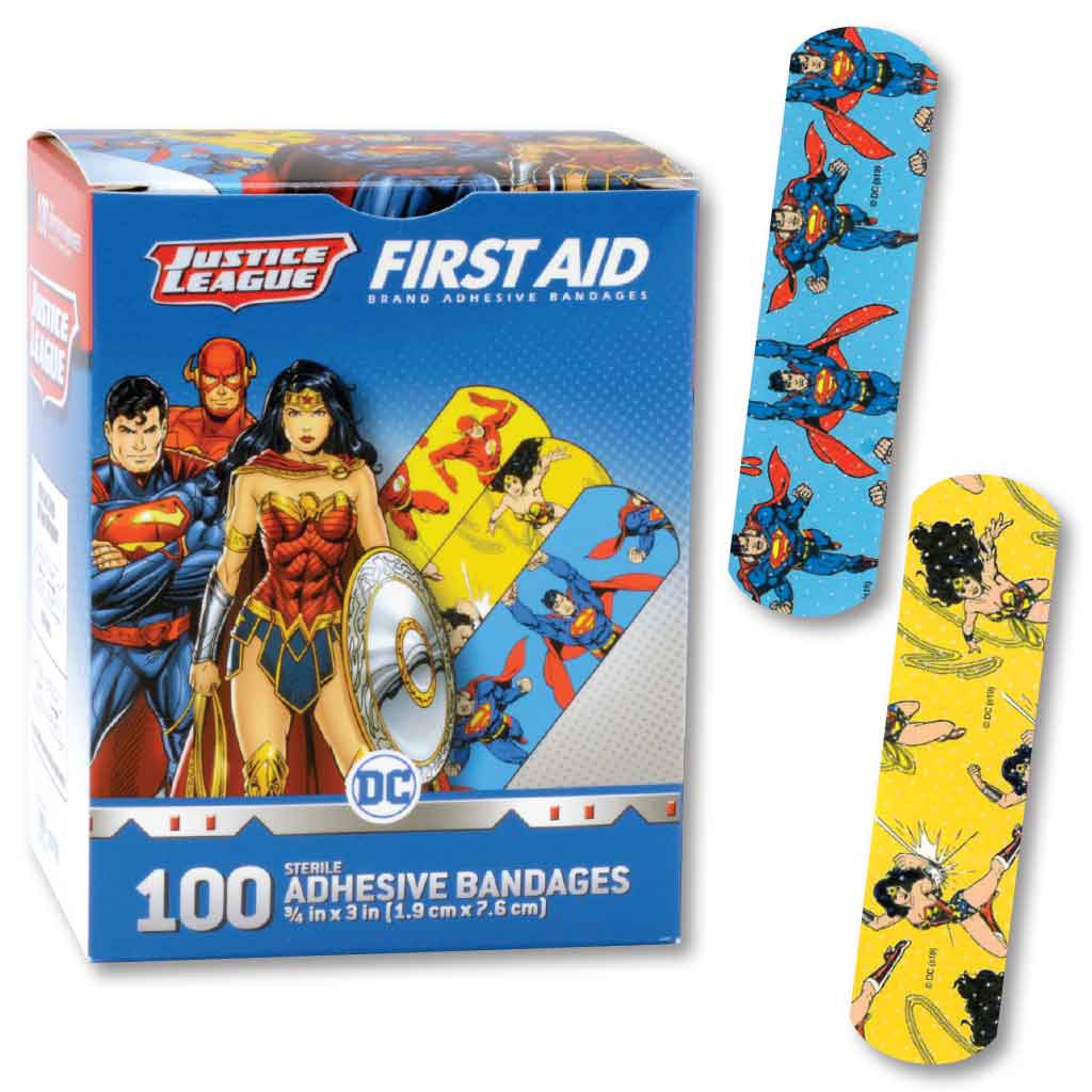 Justice League Bandages - Superman, Wonder Woman, Flash