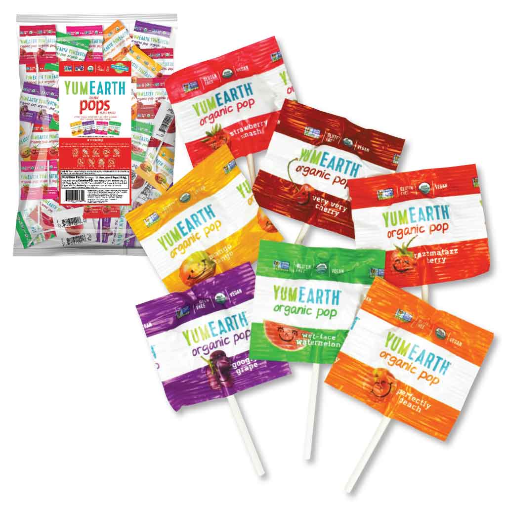 YummyEarth Organic 5 lb. Bulk Lollipops Candy