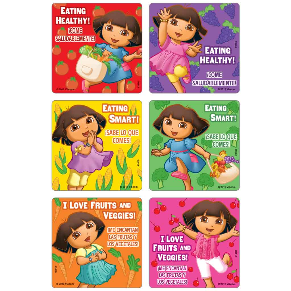 Dora - I Love Fruits and Veggies Stickers