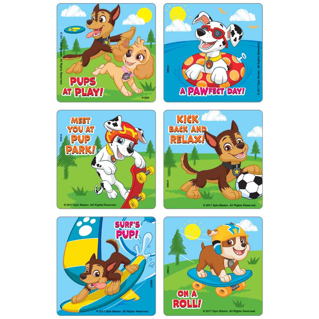 PAW Patrol Pups at Play Stickers