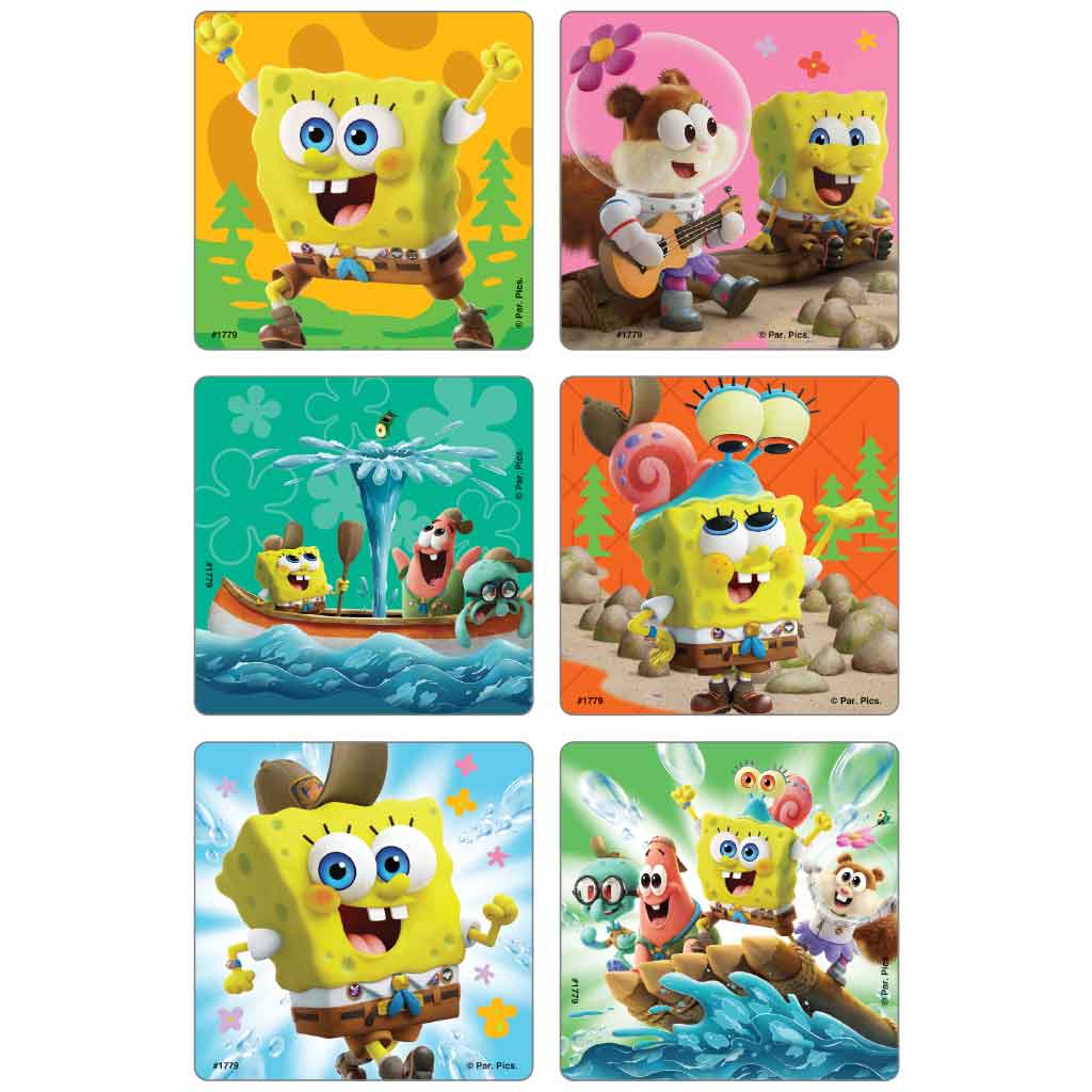 The SpongeBob Movie: Sponge On The Run Camp Coral Stickers