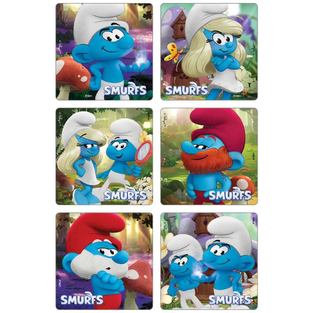 Smurfs Movie Scenes Stickers