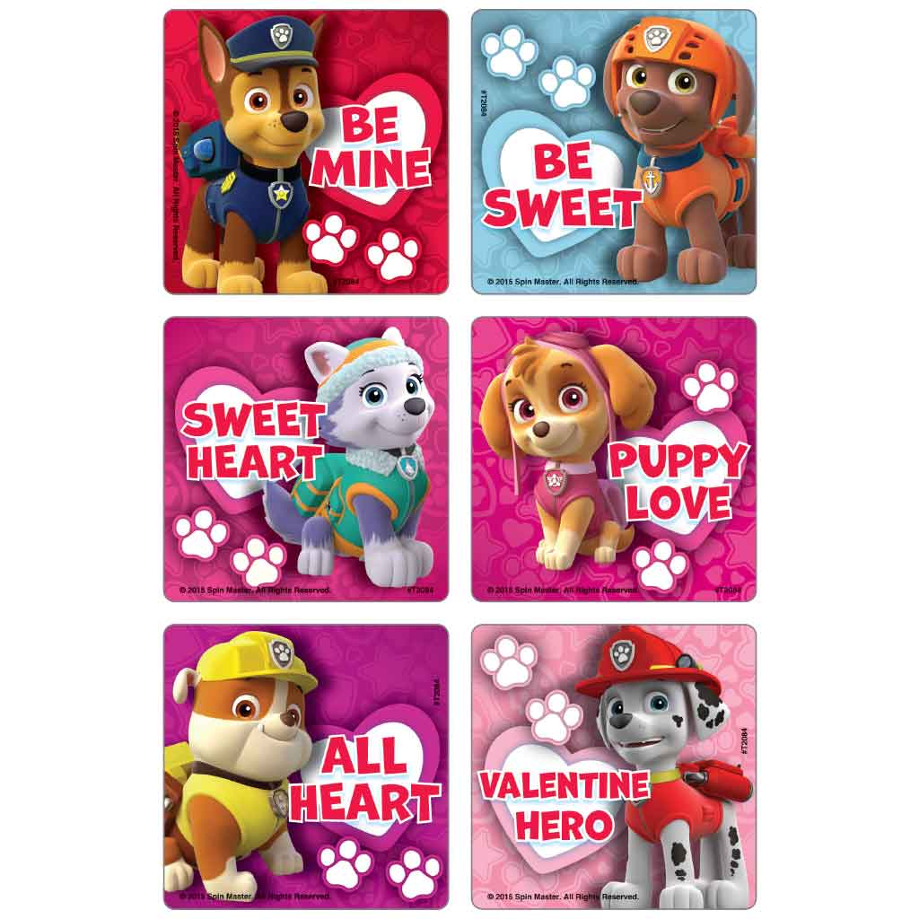 PAW Patrol - Puppy Love Stickers