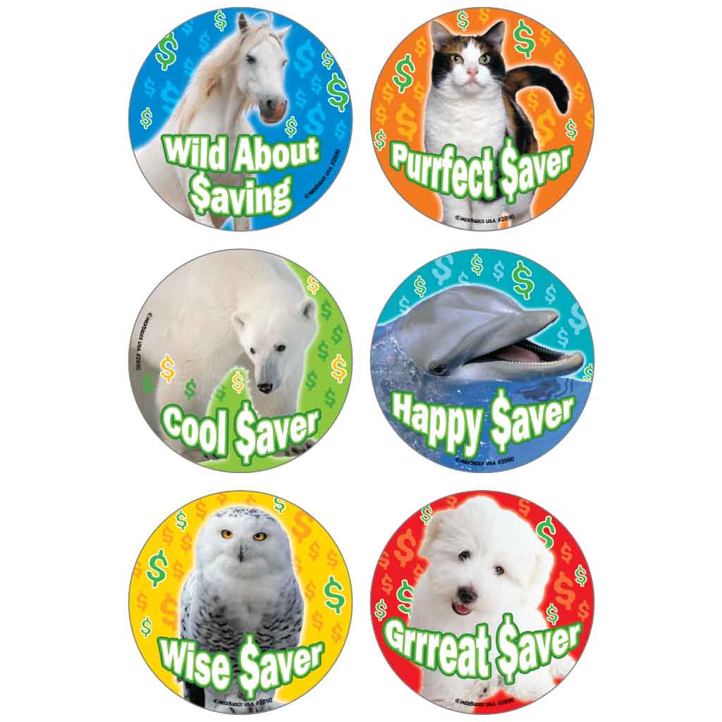 Wild Animal Saver Photos Asst. Stickers