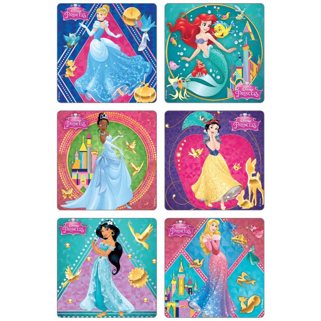 Disney Princesses Glitter Stickers