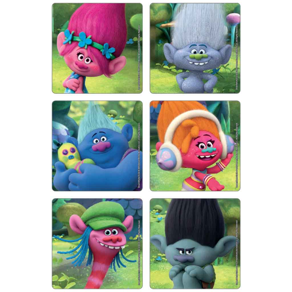 Trolls Scenes Stickers