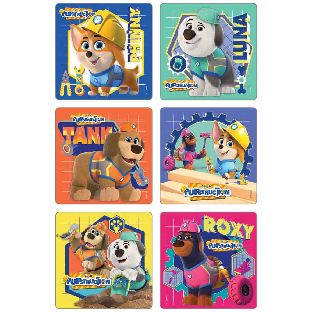 Pupstruction Stickers