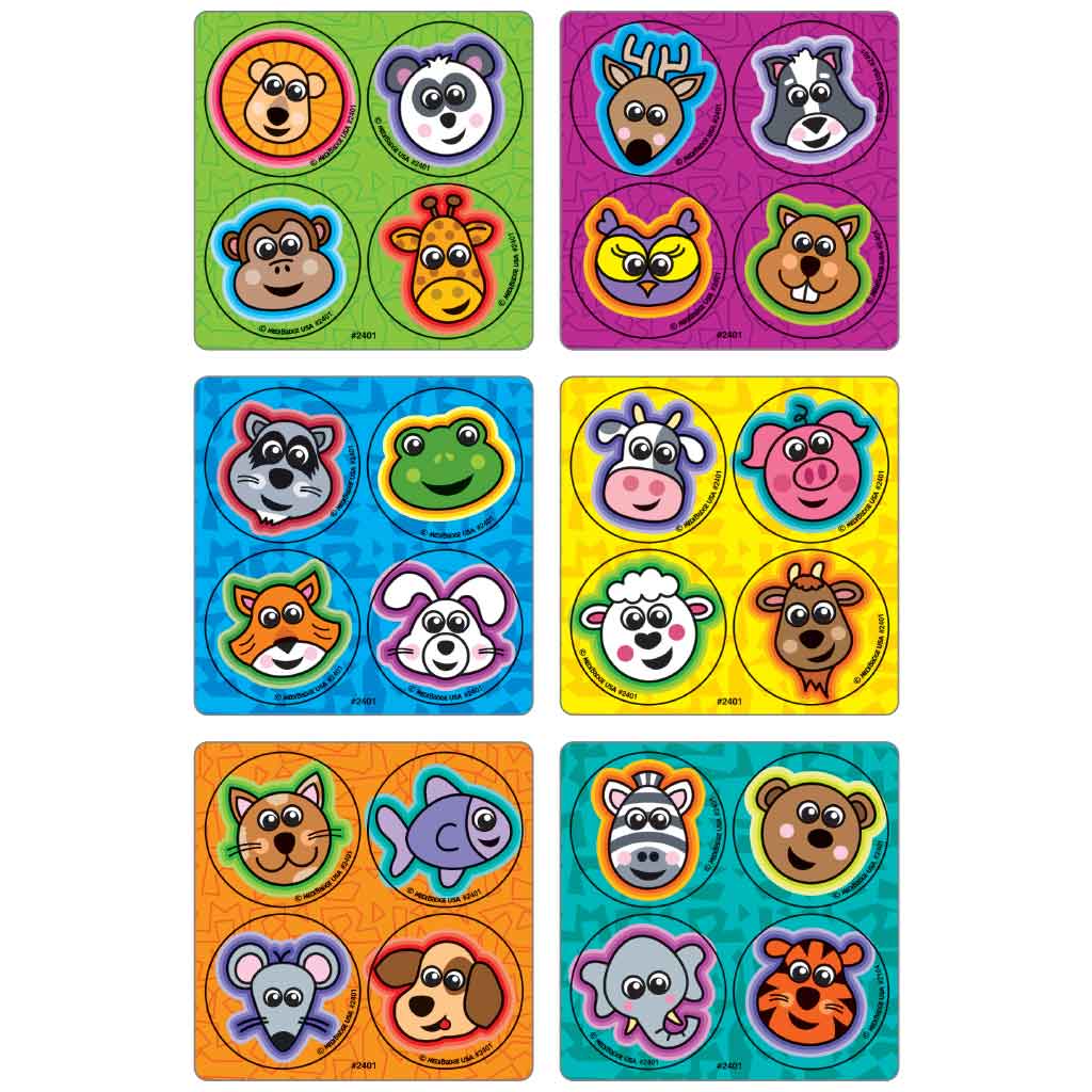 Animal Fun MiniBadges™ Stickers