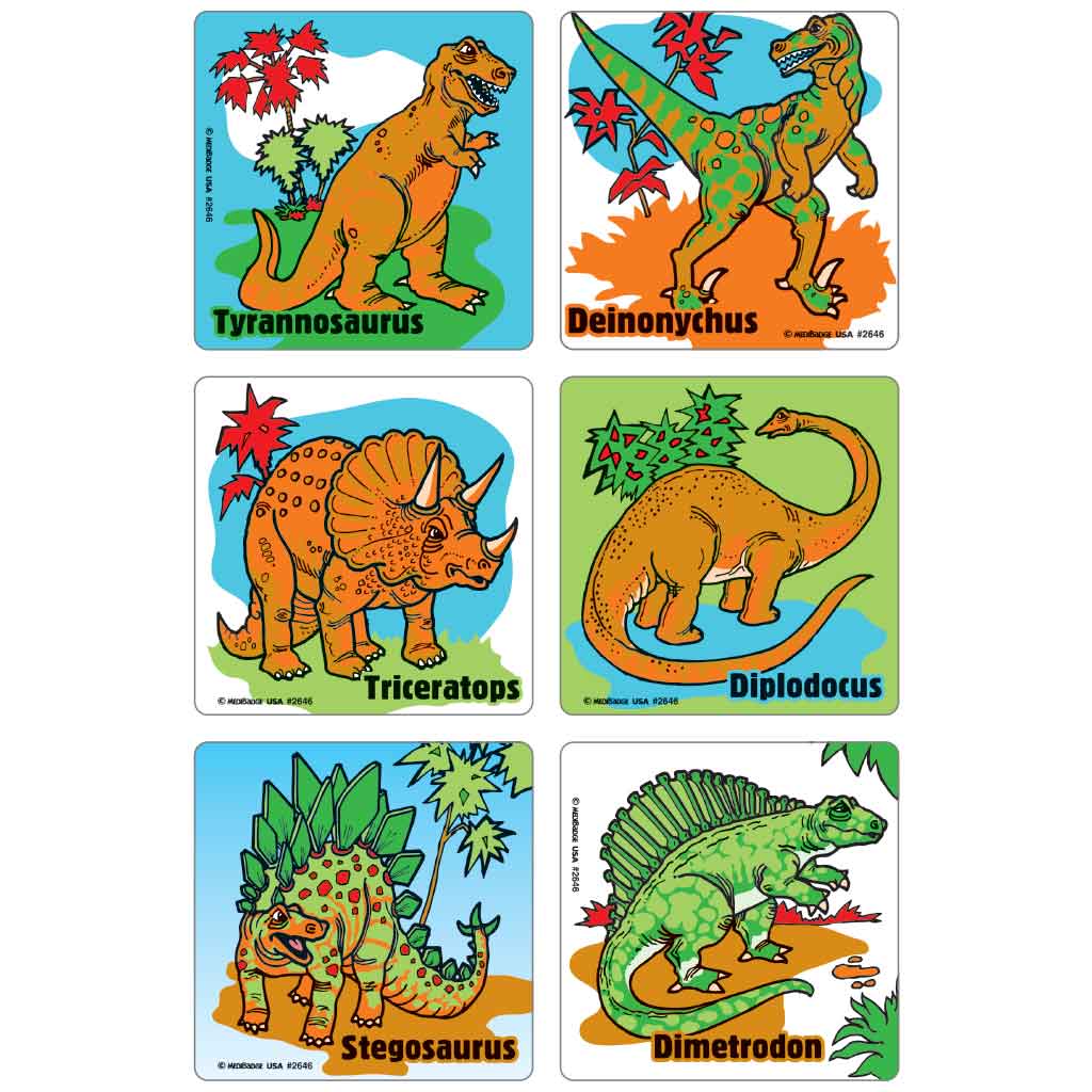 Dino World Asst. Stickers