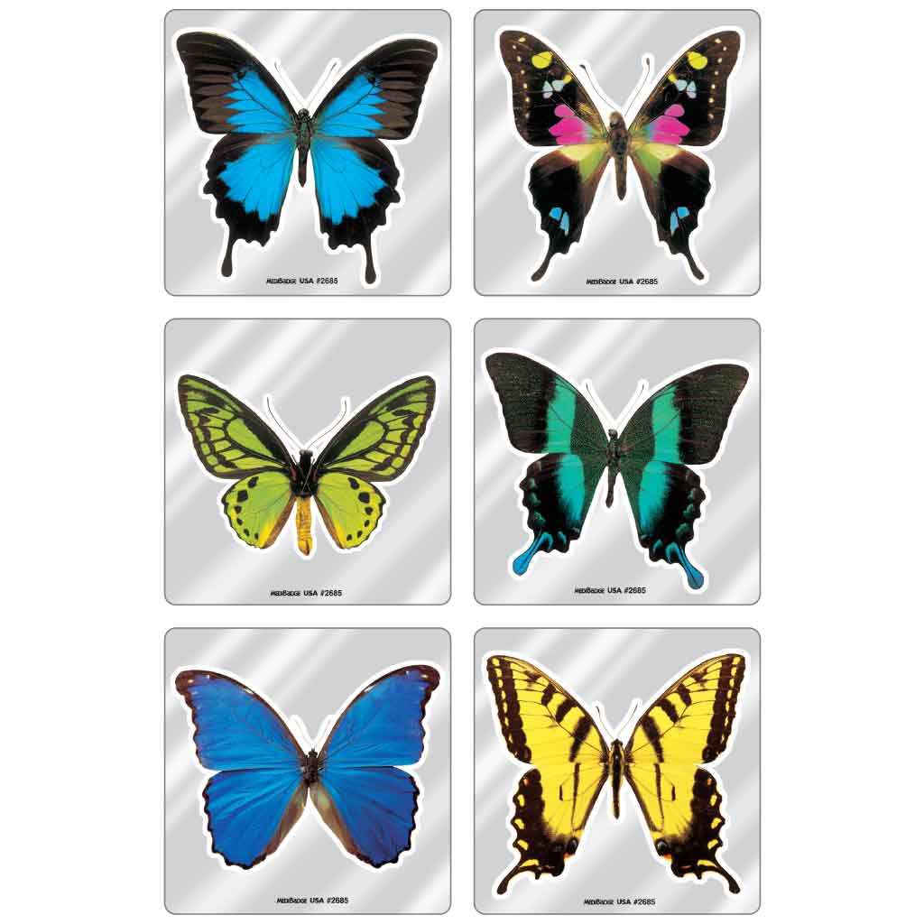 Butterfly Foil Asst. Stickers