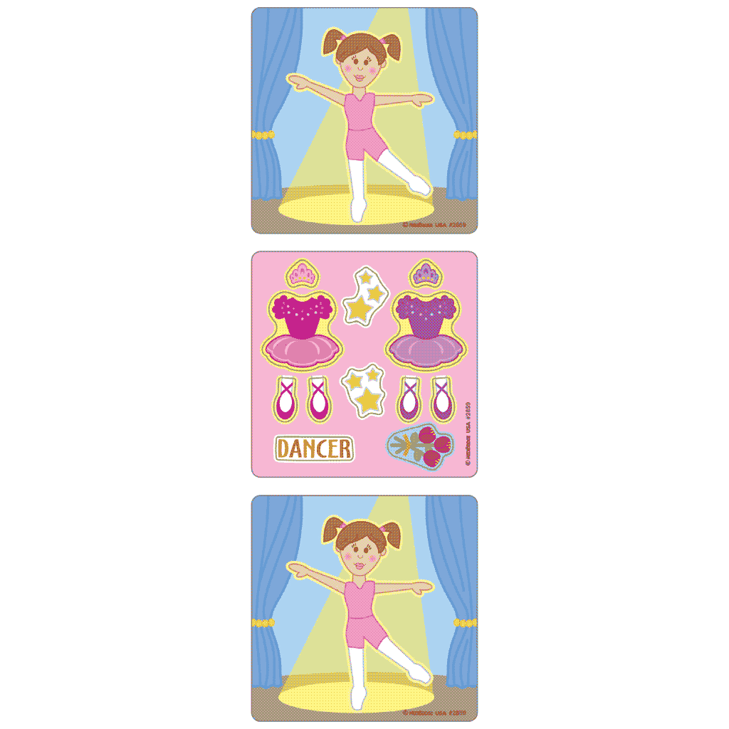 Ballerina Make-A-Sticker Asst.