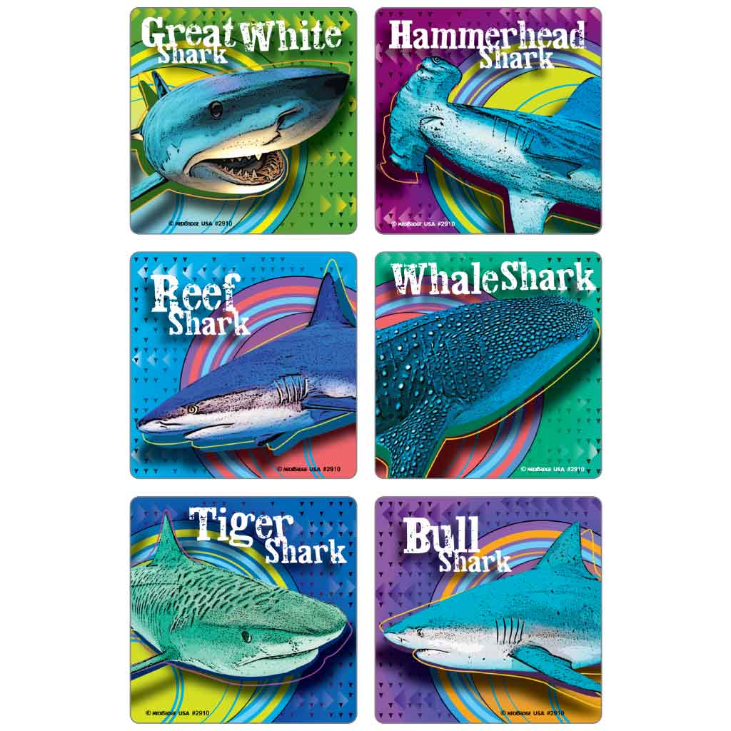 Shark Time Asst. Stickers