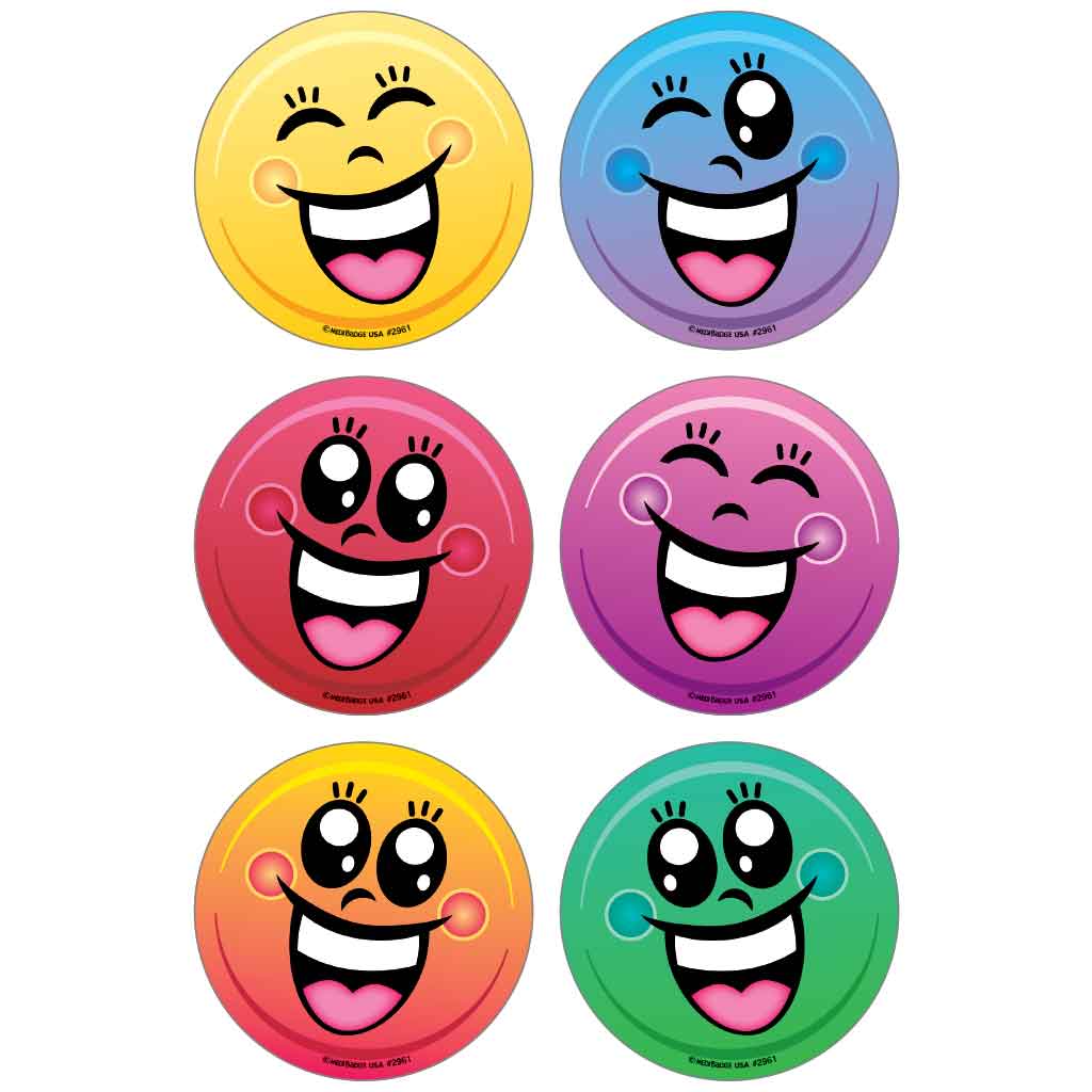 Happy Faces Asst. Stickers