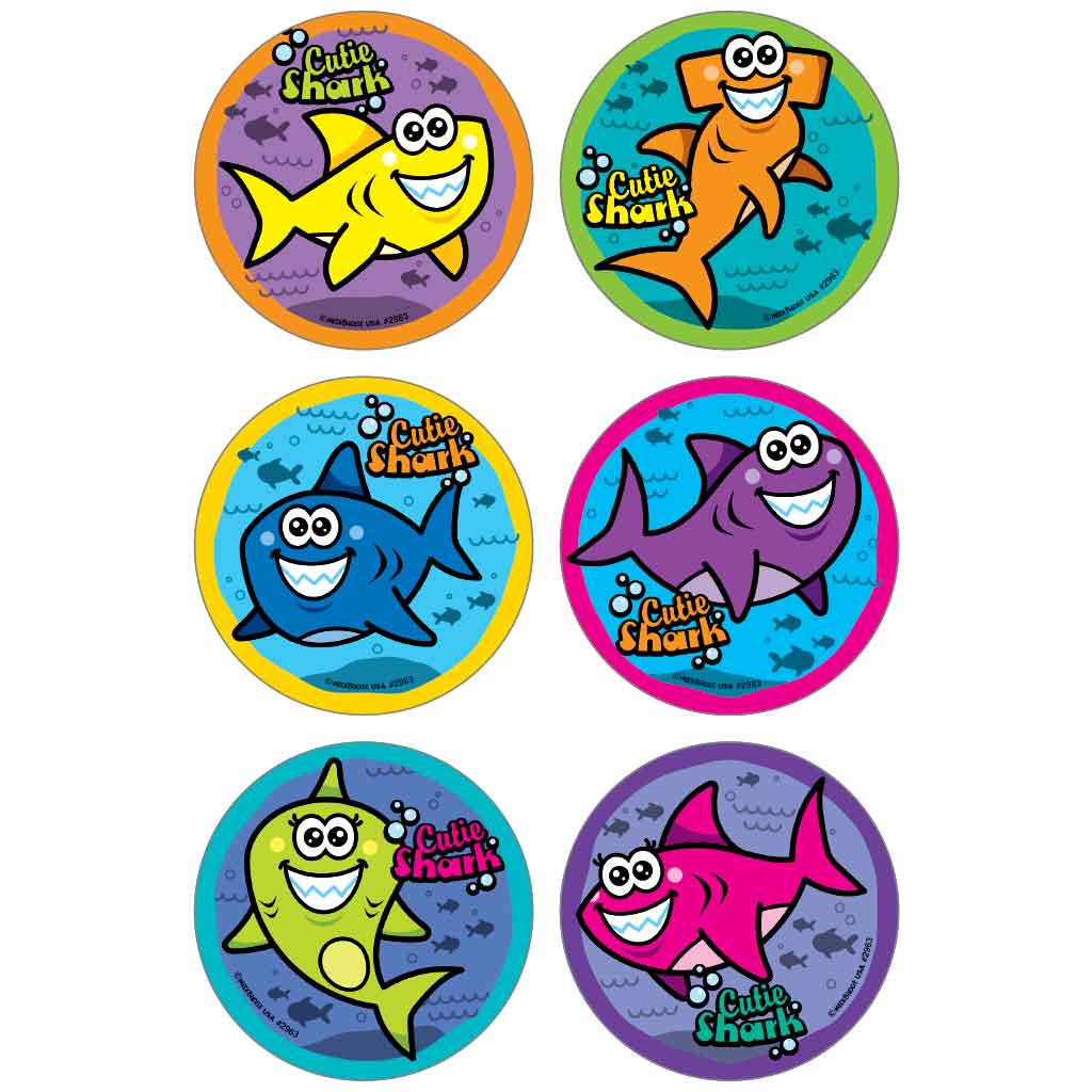 Cutie Sharks Asst. Stickers