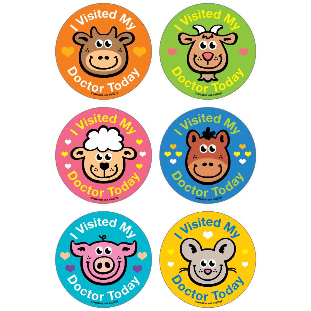 I Visited My Doctor Asst. Medical Stickers
