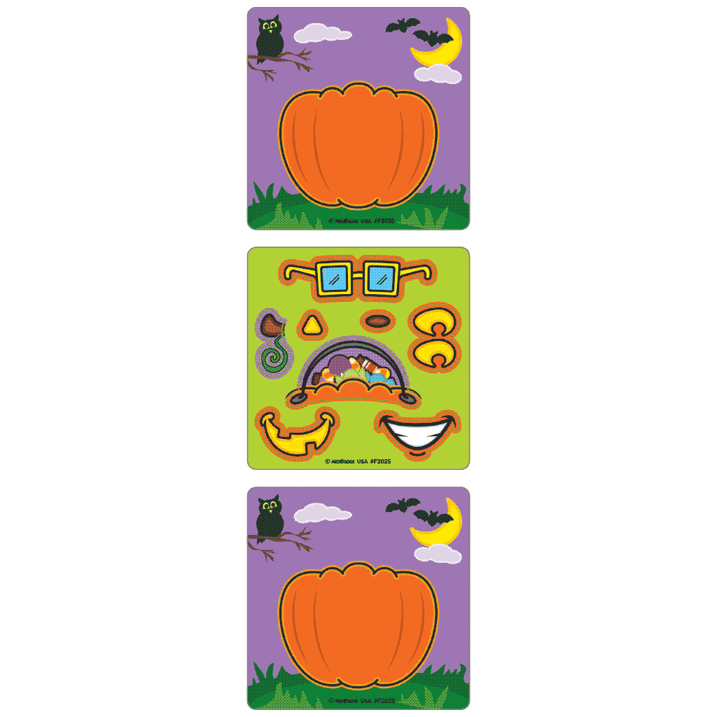 Pumpkin Make-A-Sticker Asst.