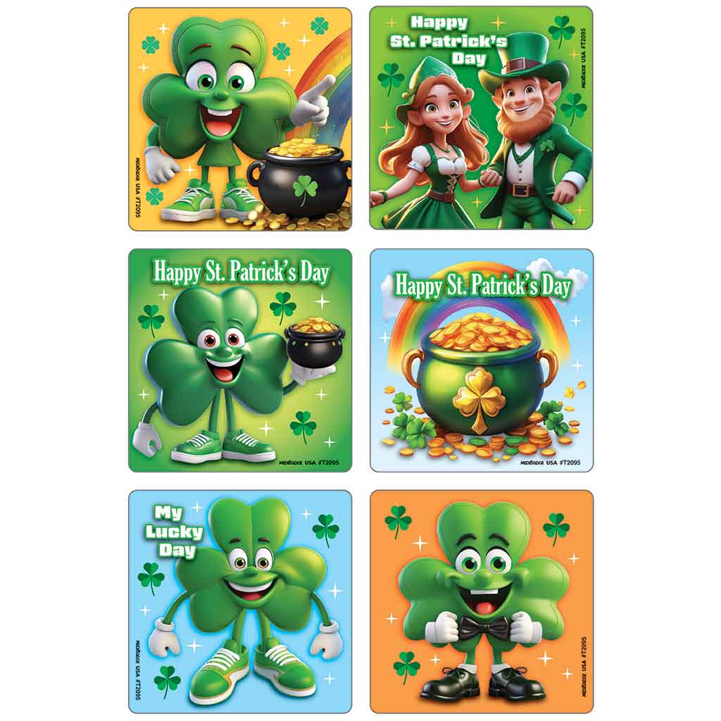 St. Patrick's Day Asst. Stickers