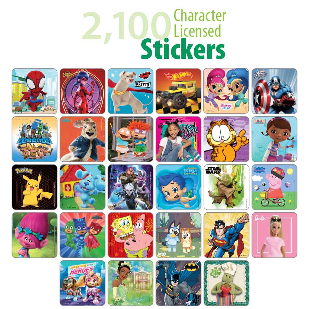 Character Licensed Sticker Sampler