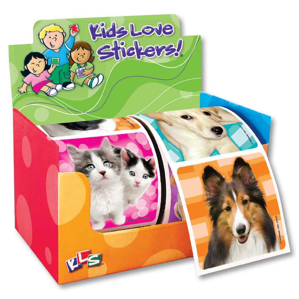 Dog 'n Cat Photos 2-Roll Display Sticker Box