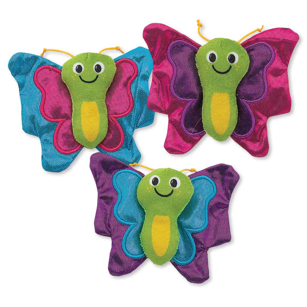 Shiny-Winged Plush Butterflies