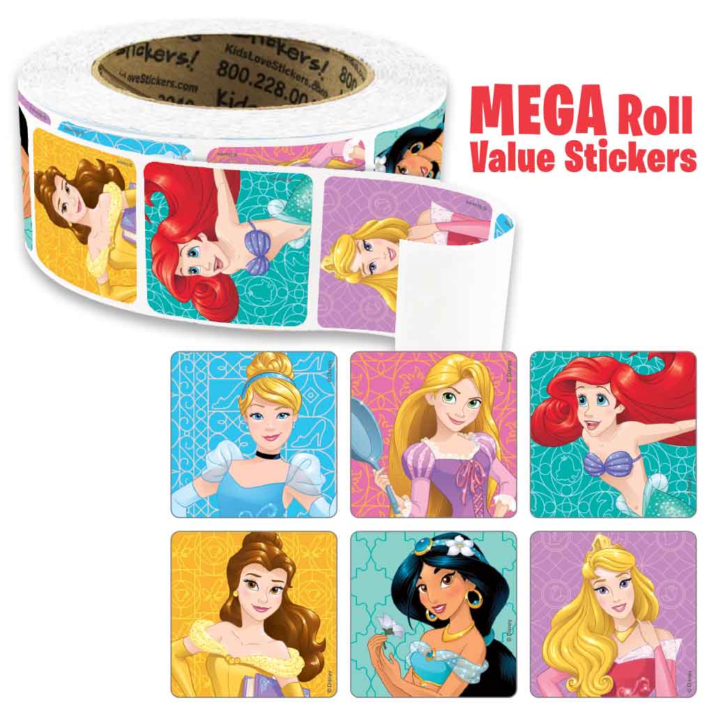 Disney Princesses Mega Roll Value Stickers