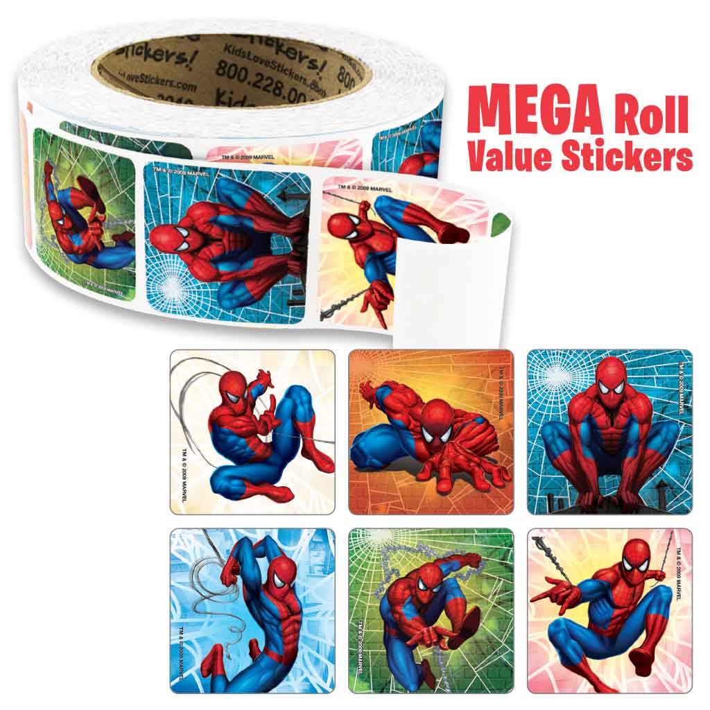 Spider-Man Classic Mega Roll Value Stickers