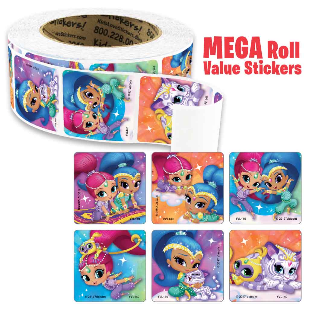 Shimmer and Shine Mega Roll Value Stickers™