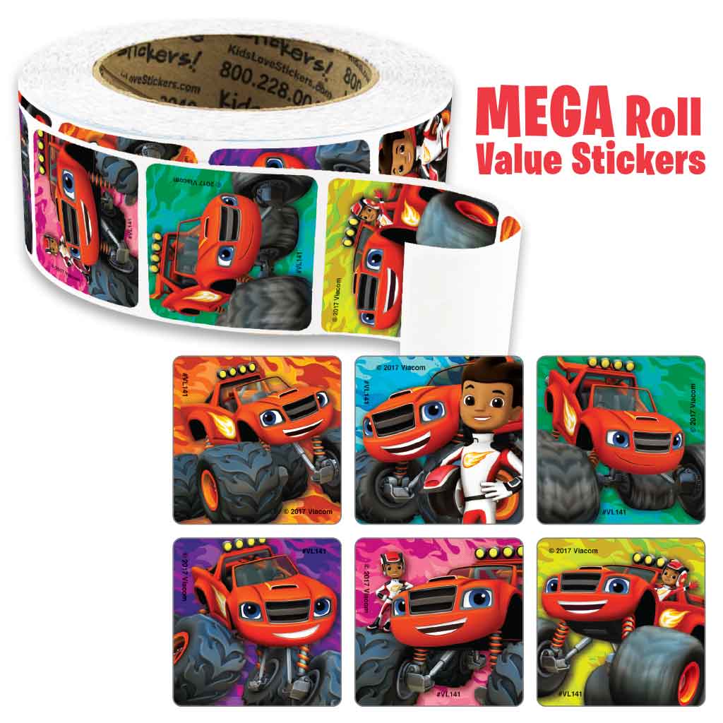 Blaze & The Monster Machines Mega Roll Value Stickers™