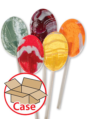 Dr. John's Candies Sugarless Creme Swirl Lollipops 8-Bag Case