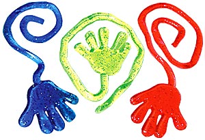 Glitter Sticky Hand Toys